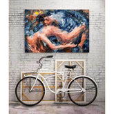 Painting by Numbers Nude Love Couple Abstract